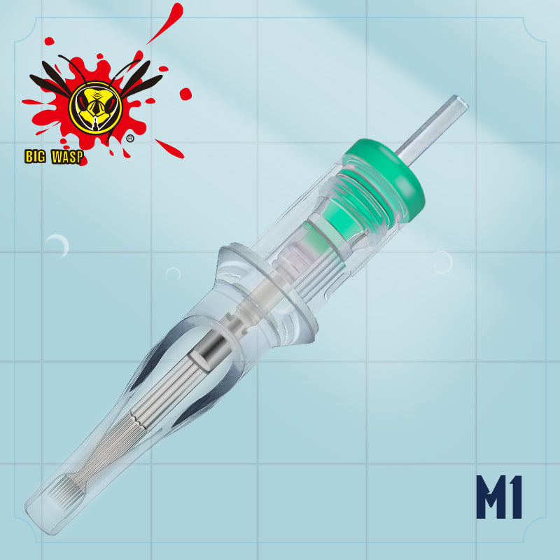 Big Wasp Premium Transparent Tattoo Needles Cartridges-Magnums