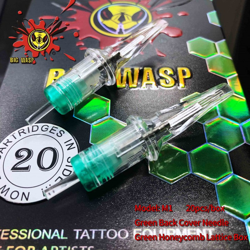 Big Wasp Premium Transparent Tattoo Needles Cartridges-Magnums
