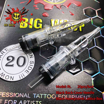 Big Wasp Premium Transparent Tattoo Needles Cartridges-Round Liners