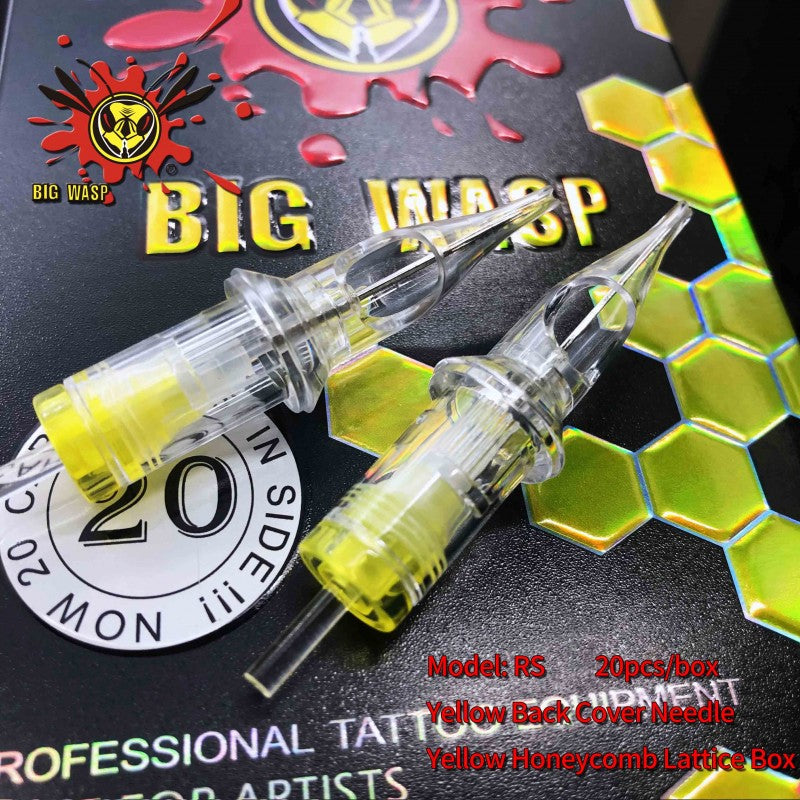 Big Wasp Premium Transparent Tattoo Needles Cartridges-Round Shaders