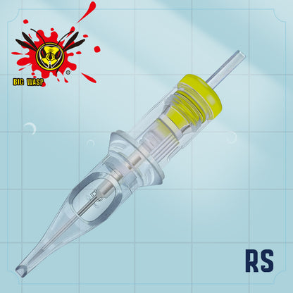 Big Wasp Premium Transparent Tattoo Needles Cartridges-Round Shaders